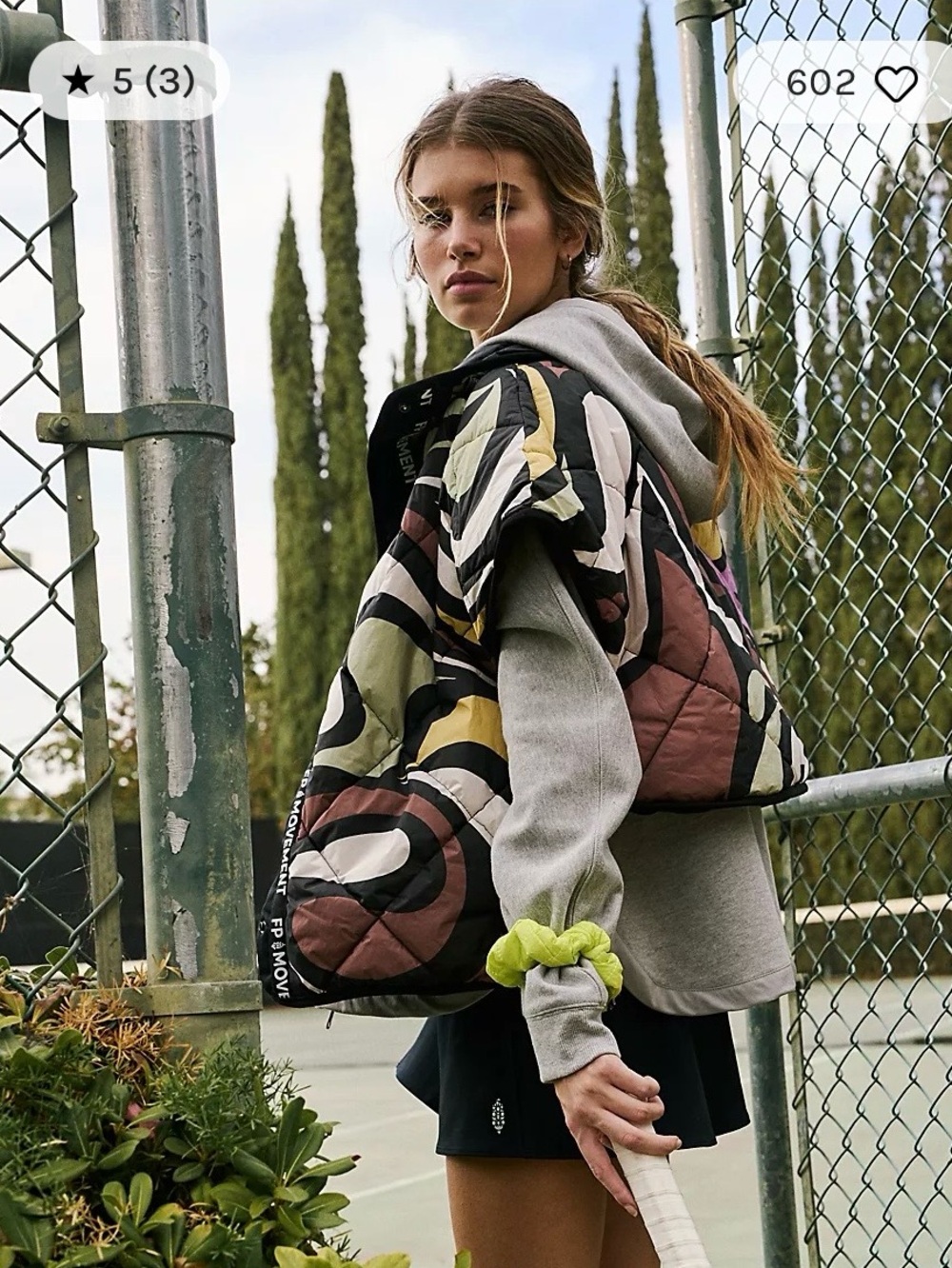 Free People movement chill out puffer vest multicolor